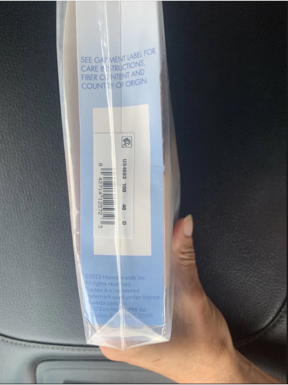 Playtex 18 Hour White Wirefree Bra - Ultimate Shoulder Comfort 40D - Picture 4 of 7